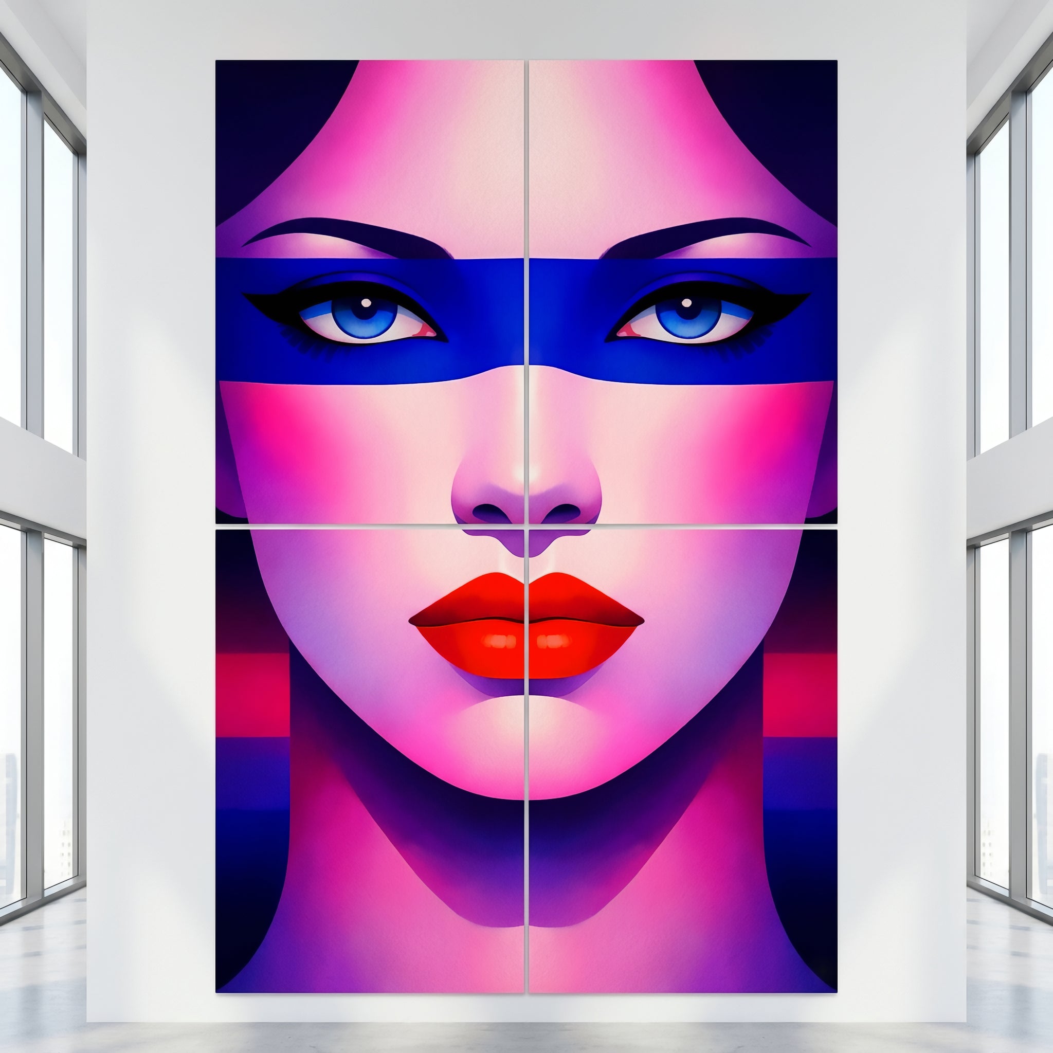 ELECTRA | Vibrant Retro Female Pop Art Portrait | Luxury Multi-Print Wall Art