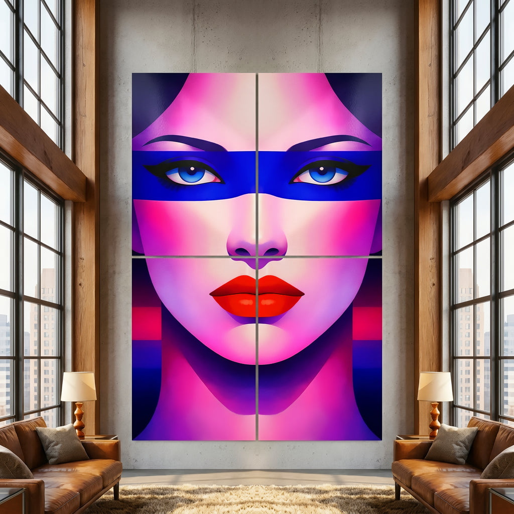 ELECTRA | Vibrant Retro Female Pop Art Portrait | Luxury Multi-Print Wall Art