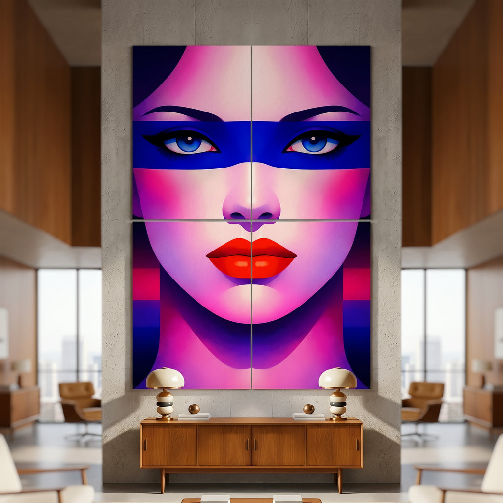 ELECTRA | Vibrant Retro Female Pop Art Portrait | Luxury Multi-Print Wall Art
