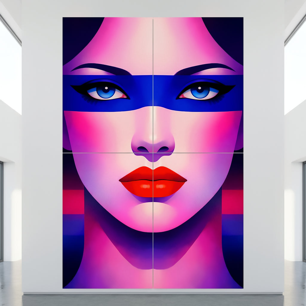 ELECTRA | Vibrant Retro Female Pop Art Portrait | Luxury Multi-Print Wall Art