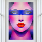 ELECTRA | Vibrant Retro Female Pop Art Portrait | Luxury Multi-Print Wall Art