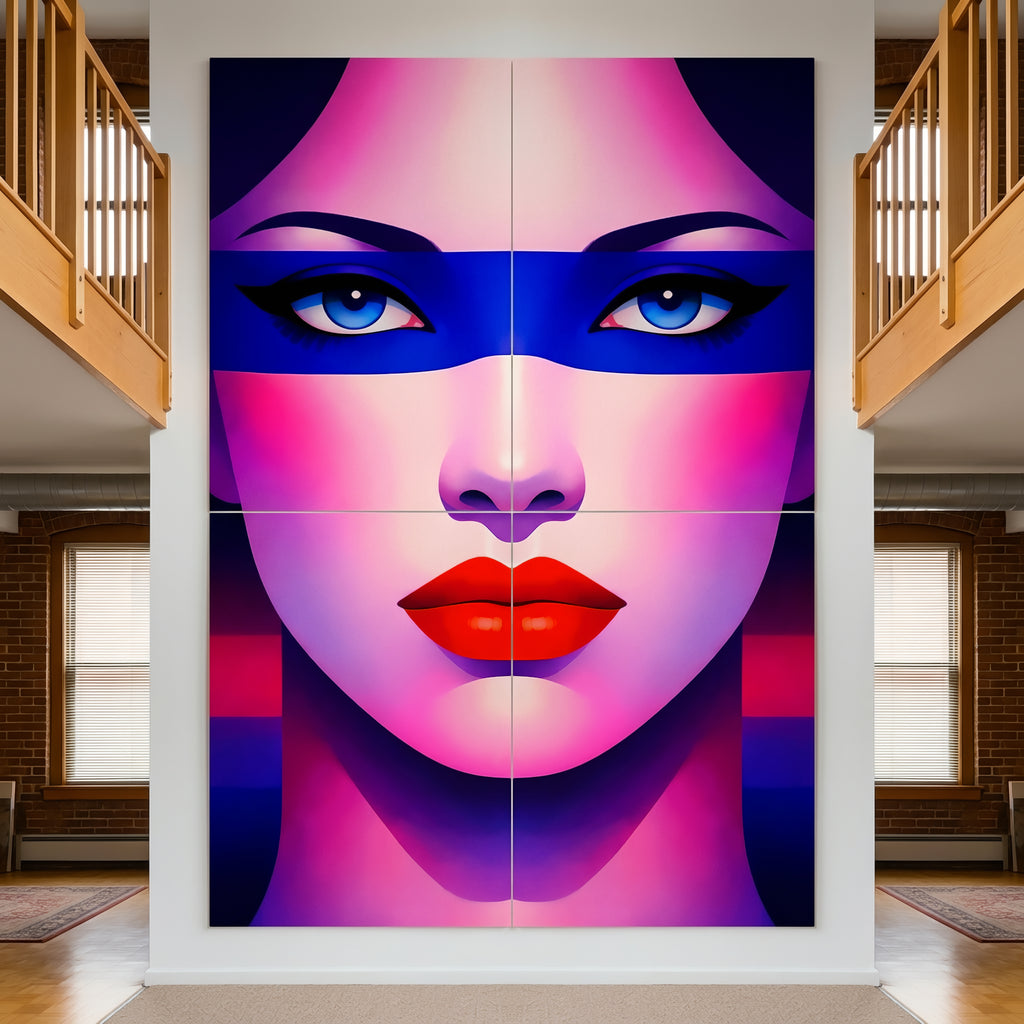 ELECTRA | Vibrant Retro Female Pop Art Portrait | Luxury Multi-Print Wall Art