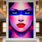 ELECTRA | Vibrant Retro Female Pop Art Portrait | Luxury Multi-Print Wall Art