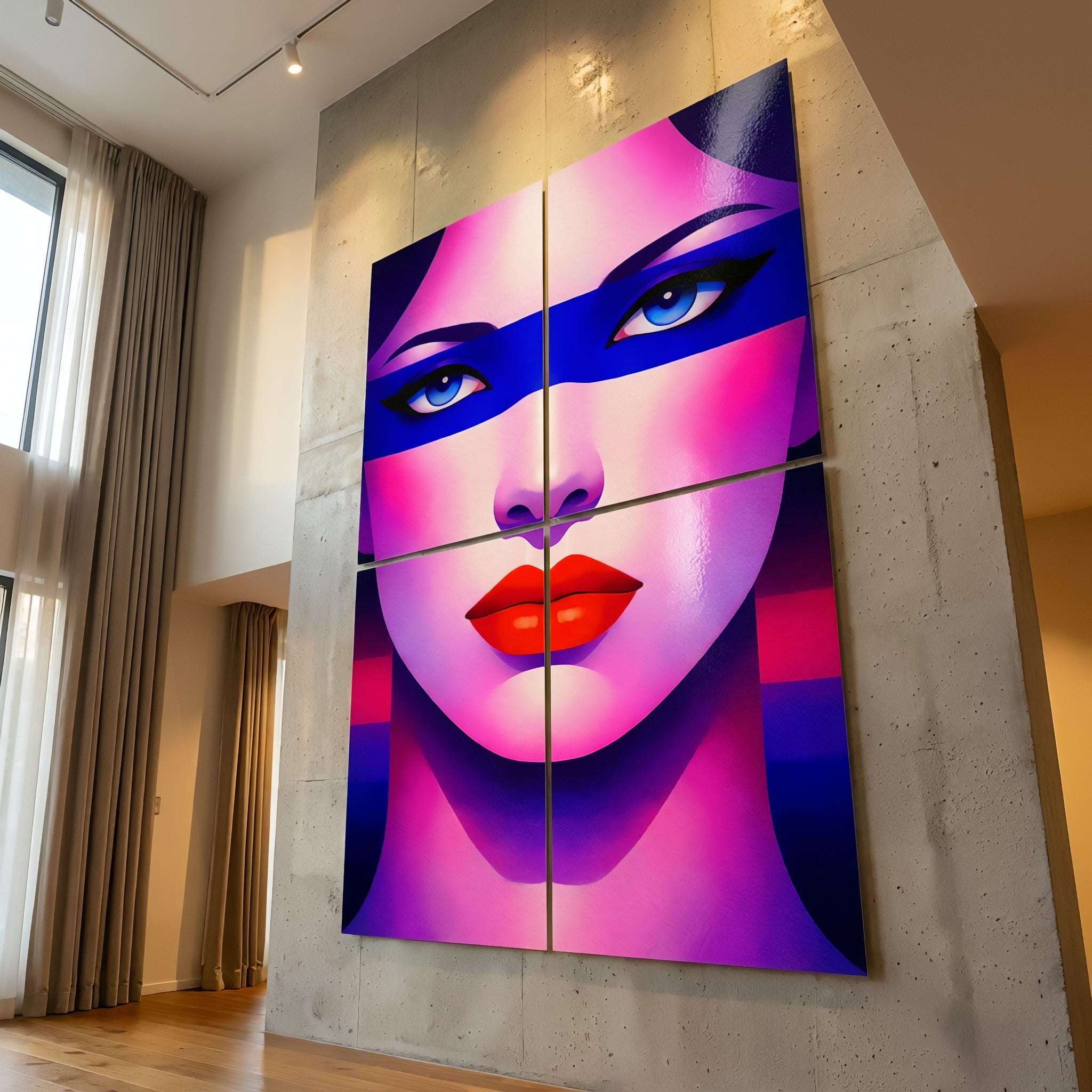 ELECTRA | Vibrant Retro Female Pop Art Portrait | Luxury Multi-Print Wall Art