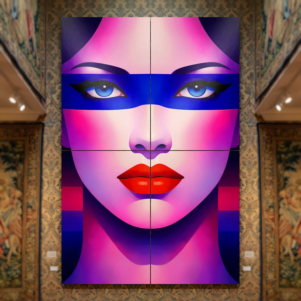 ELECTRA | Vibrant Retro Female Pop Art Portrait | Luxury Multi-Print Wall Art