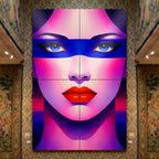 ELECTRA | Vibrant Retro Female Pop Art Portrait | Luxury Multi-Print Wall Art
