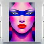 ELECTRA | Vibrant Retro Female Pop Art Portrait | Luxury Multi-Print Wall Art