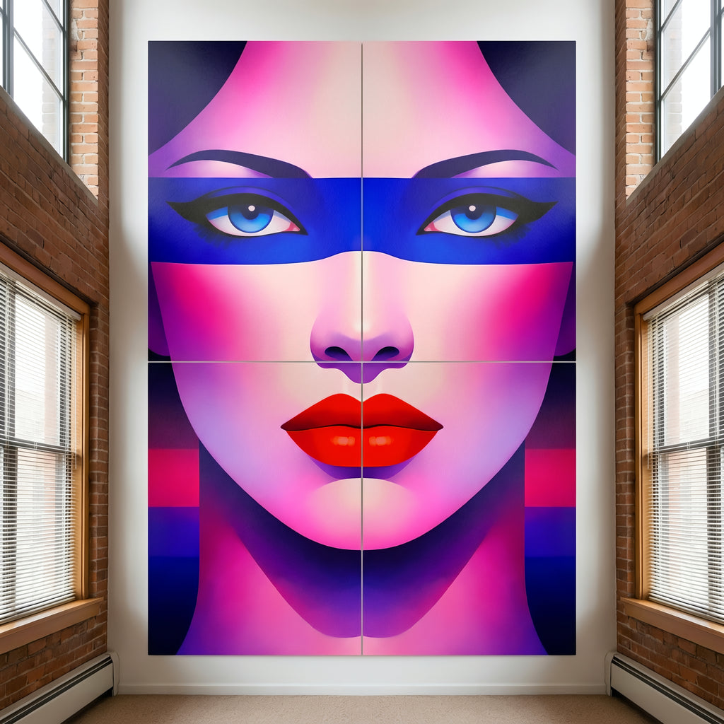 ELECTRA | Vibrant Retro Female Pop Art Portrait | Luxury Multi-Print Wall Art