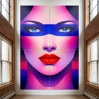 ELECTRA | Vibrant Retro Female Pop Art Portrait | Luxury Multi-Print Wall Art