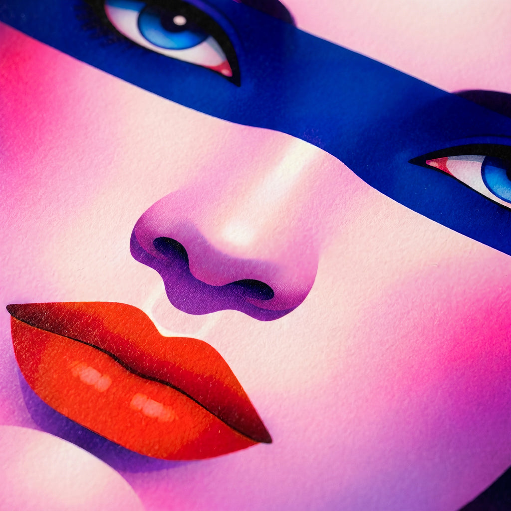 ELECTRA | Retro Female Portrait Pop Art | 8K Single - 32K Multi-Print Luxury Wall Decor
