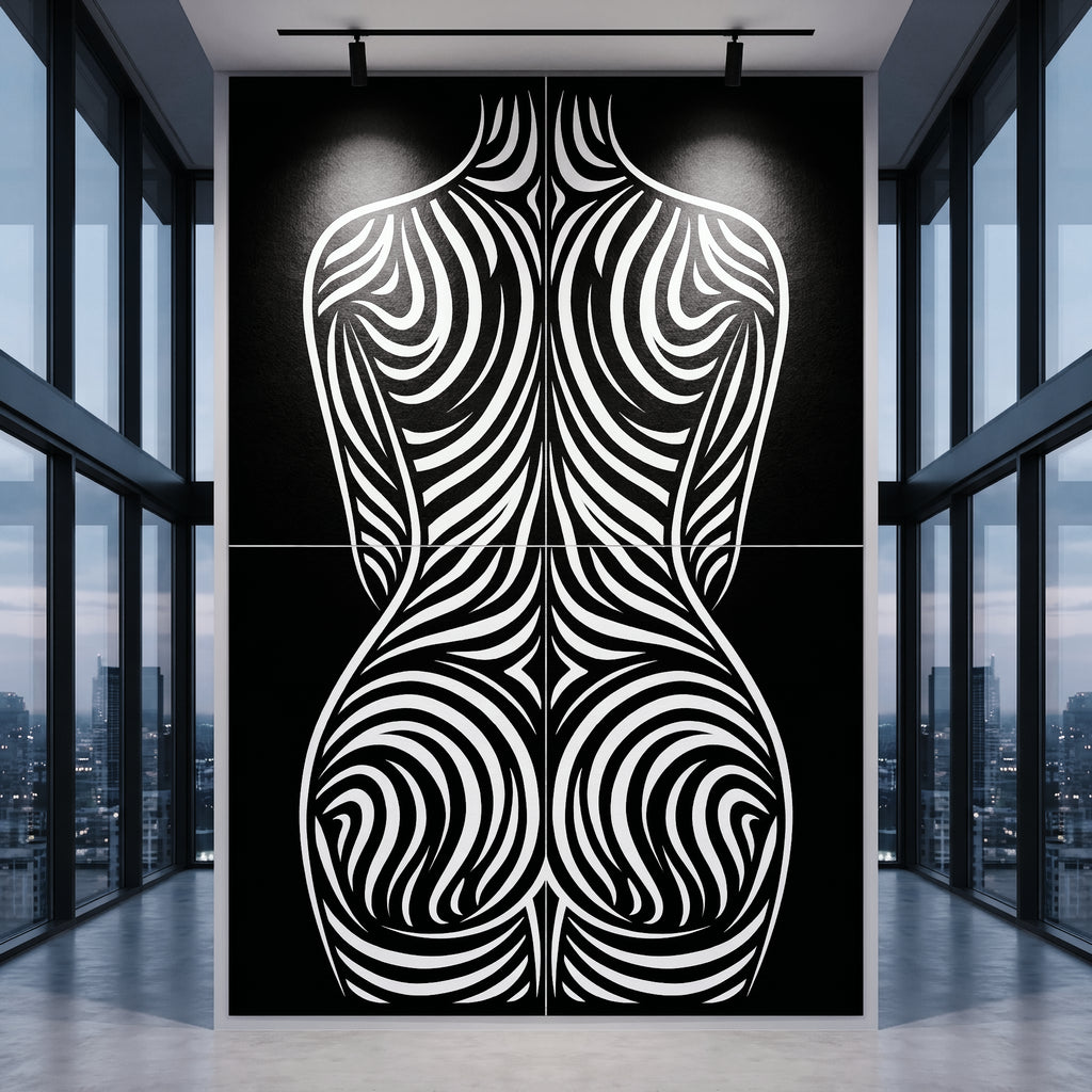 ENTROPY | Minimalist | Female Figure | B&W | 8K - 32K