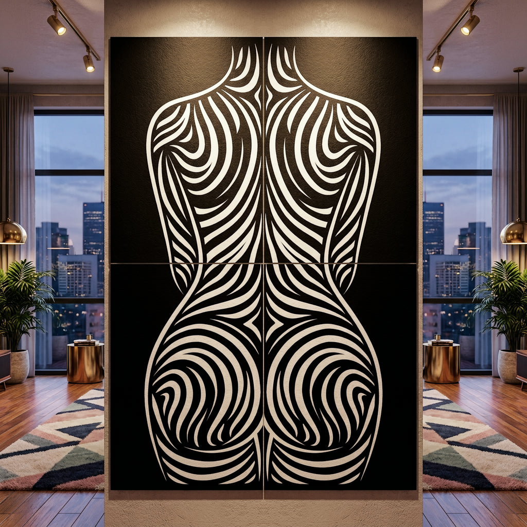 ENTROPY | Minimalist | Female Figure | B&W | 8K - 32K