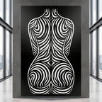 ENTROPY | Minimalist Female Form B&W Op Art | Luxury Multi-Print Wall Art