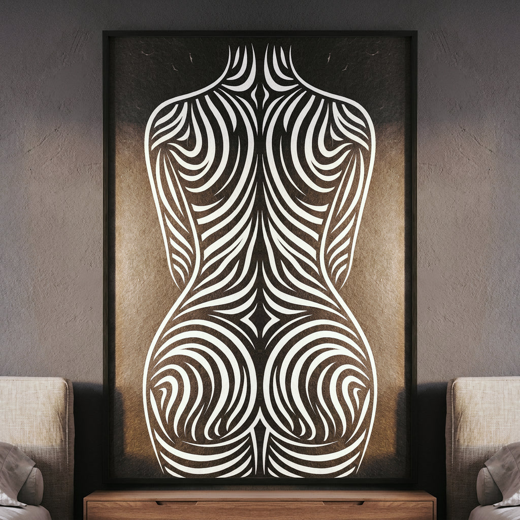 ENTROPY | Minimalist | Female Figure | B&W | 8K - 32K