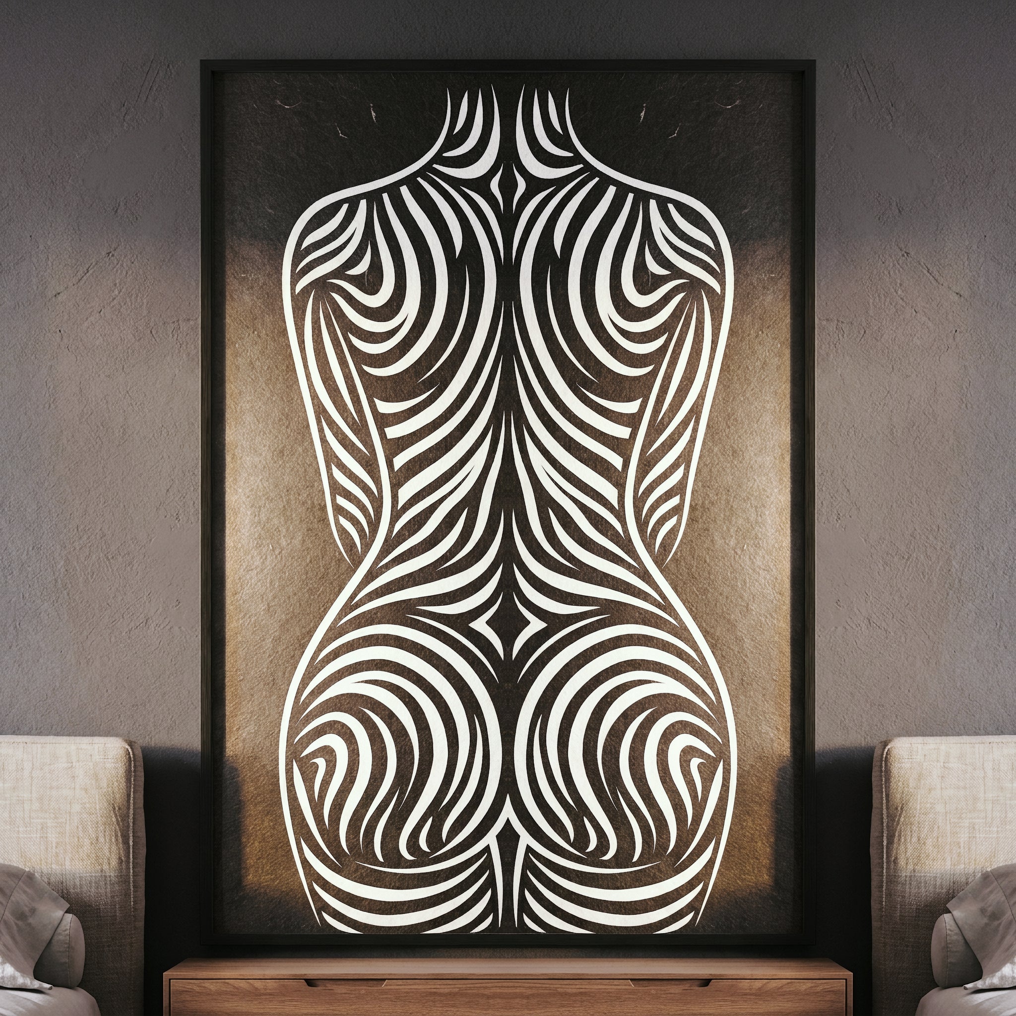 ENTROPY | Minimalist | Female Figure | B&W | 8K - 32K