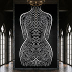 EXO | Minimalist Cybernetic Female Form | Luxury Multi-Print Op Art