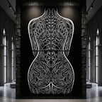 EXO | Minimalist Cybernetic Female Form | Luxury Multi-Print Op Art