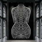 EXO | Minimalist Cybernetic Female Form | Luxury Multi-Print Op Art