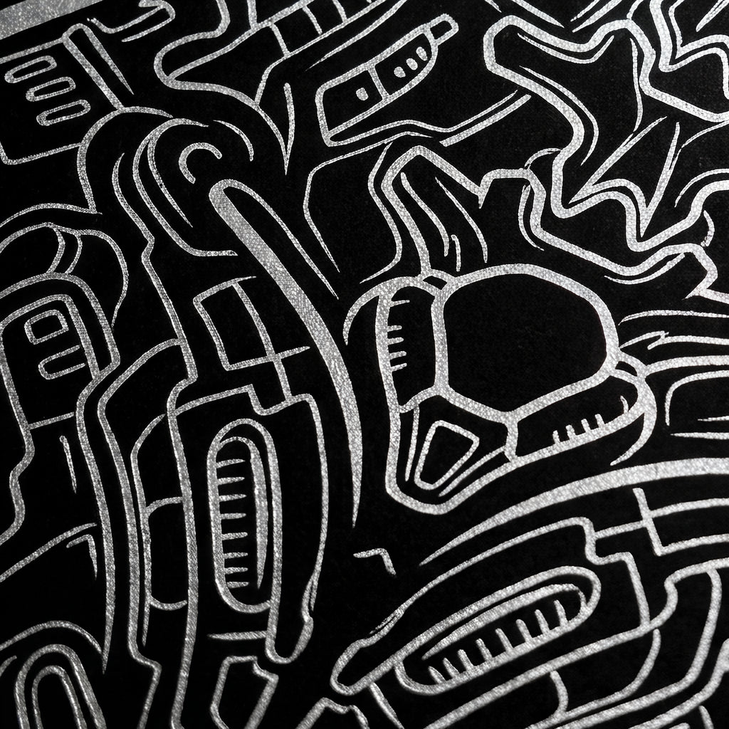 EXO | Minimalist Cybernetic Female Form | Luxury Multi-Print Op Art