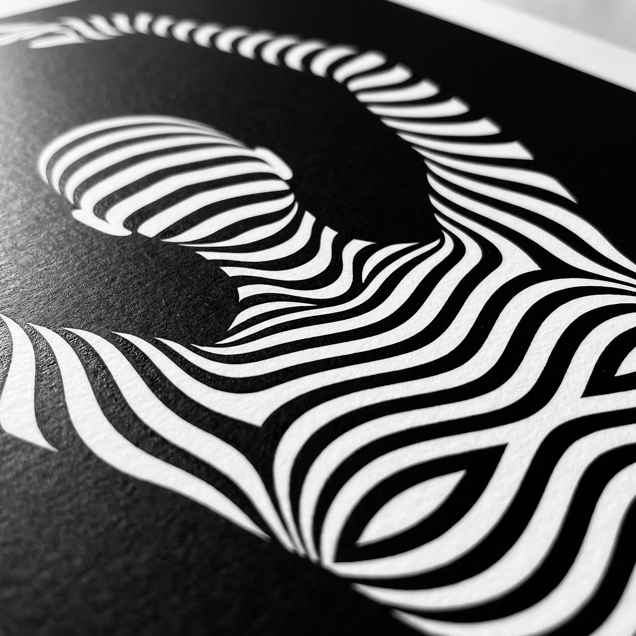 EN POINTE | B&W Minimalist Ballet Dancer | Modern Op Art | 8K - 32K Prints