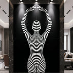 EN POINTE | B&W Minimalist Ballet Dancer | Modern Op Art | 8K - 32K Prints