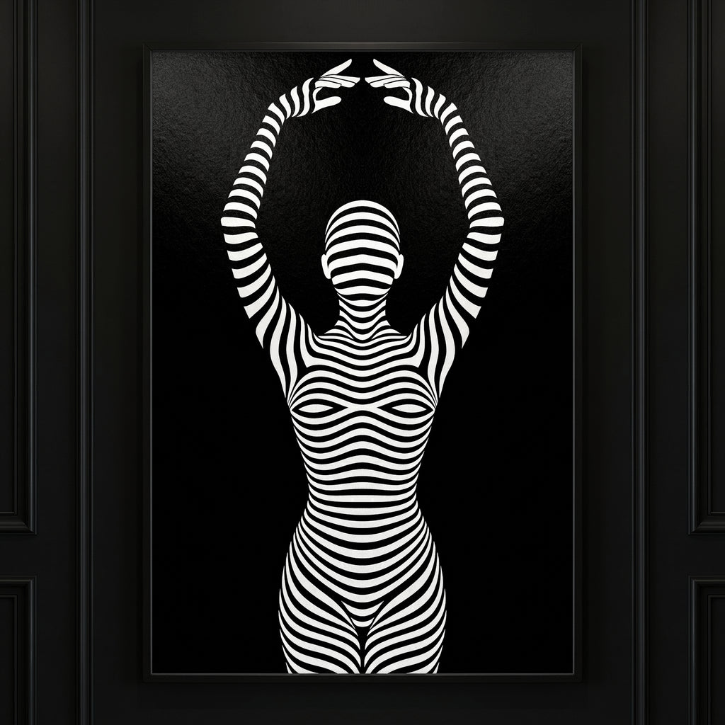 EN POINTE | Minimalist Ballet Dancer Silhouette Wall Art Print