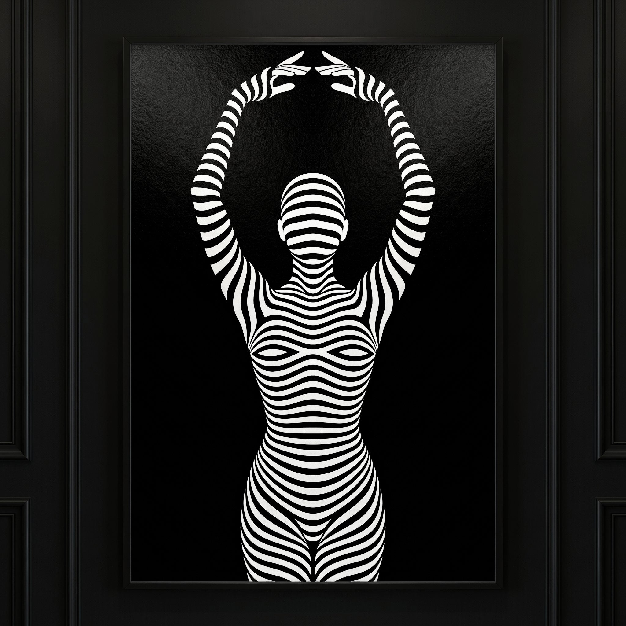 EN POINTE | Minimalist Ballet Dancer Silhouette Wall Art Print