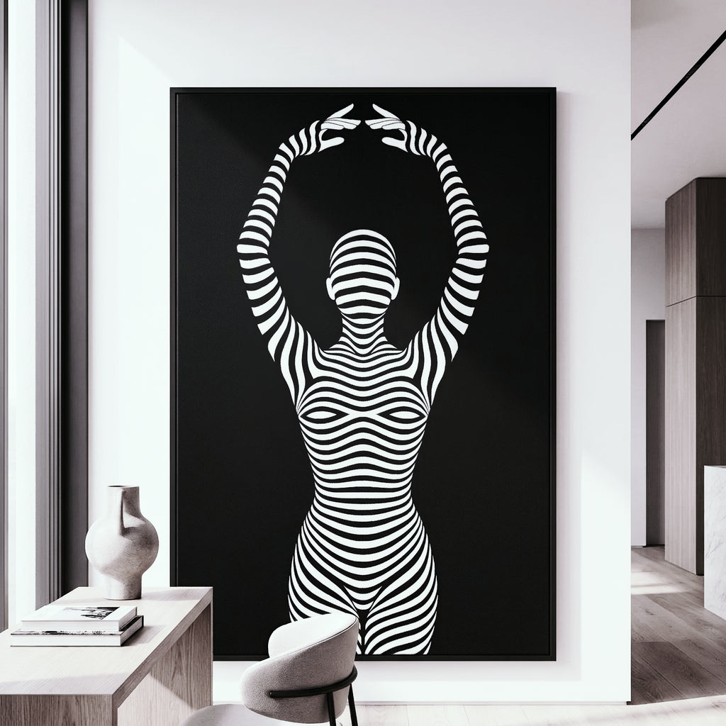 EN POINTE | Minimalist Ballet Dancer Silhouette Wall Art Print