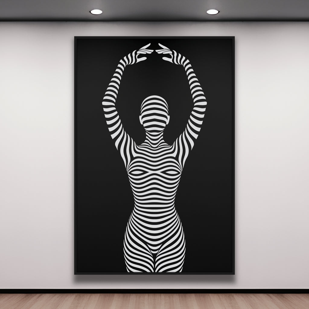 EN POINTE | Minimalist Ballet Dancer Silhouette Wall Art Print