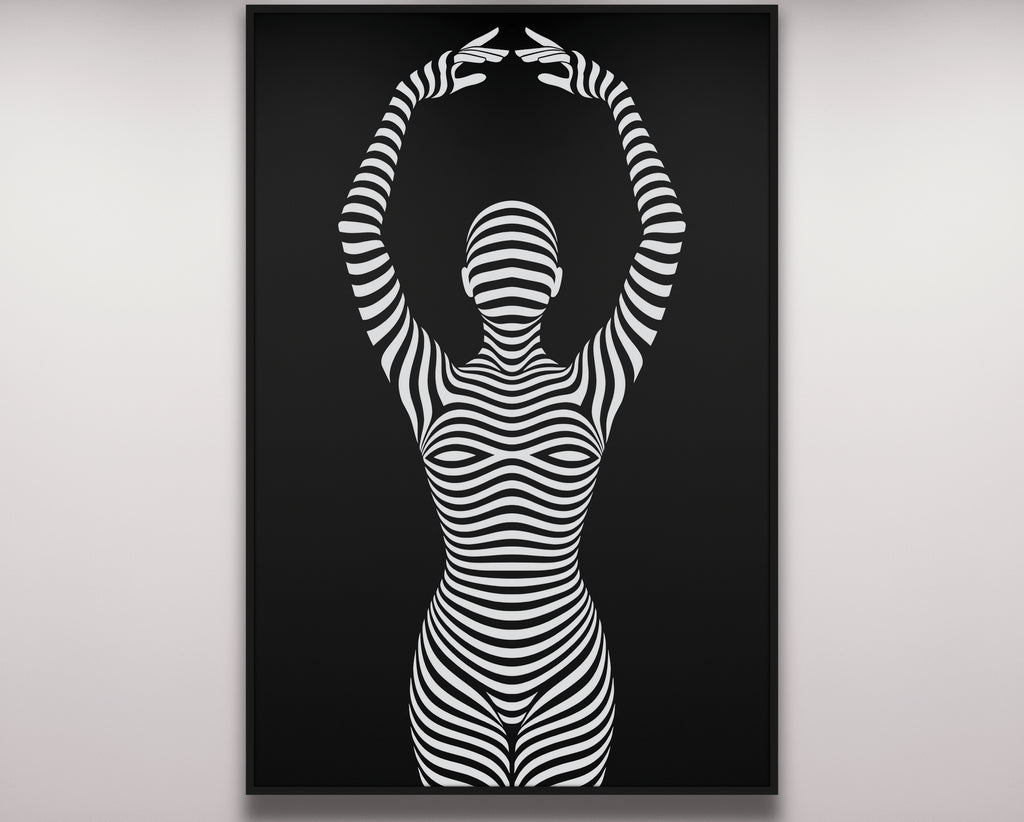 EN POINTE | Minimalist Ballet Dancer Silhouette Wall Art Print