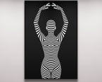 EN POINTE | Minimalist Ballet Dancer Silhouette Wall Art Print
