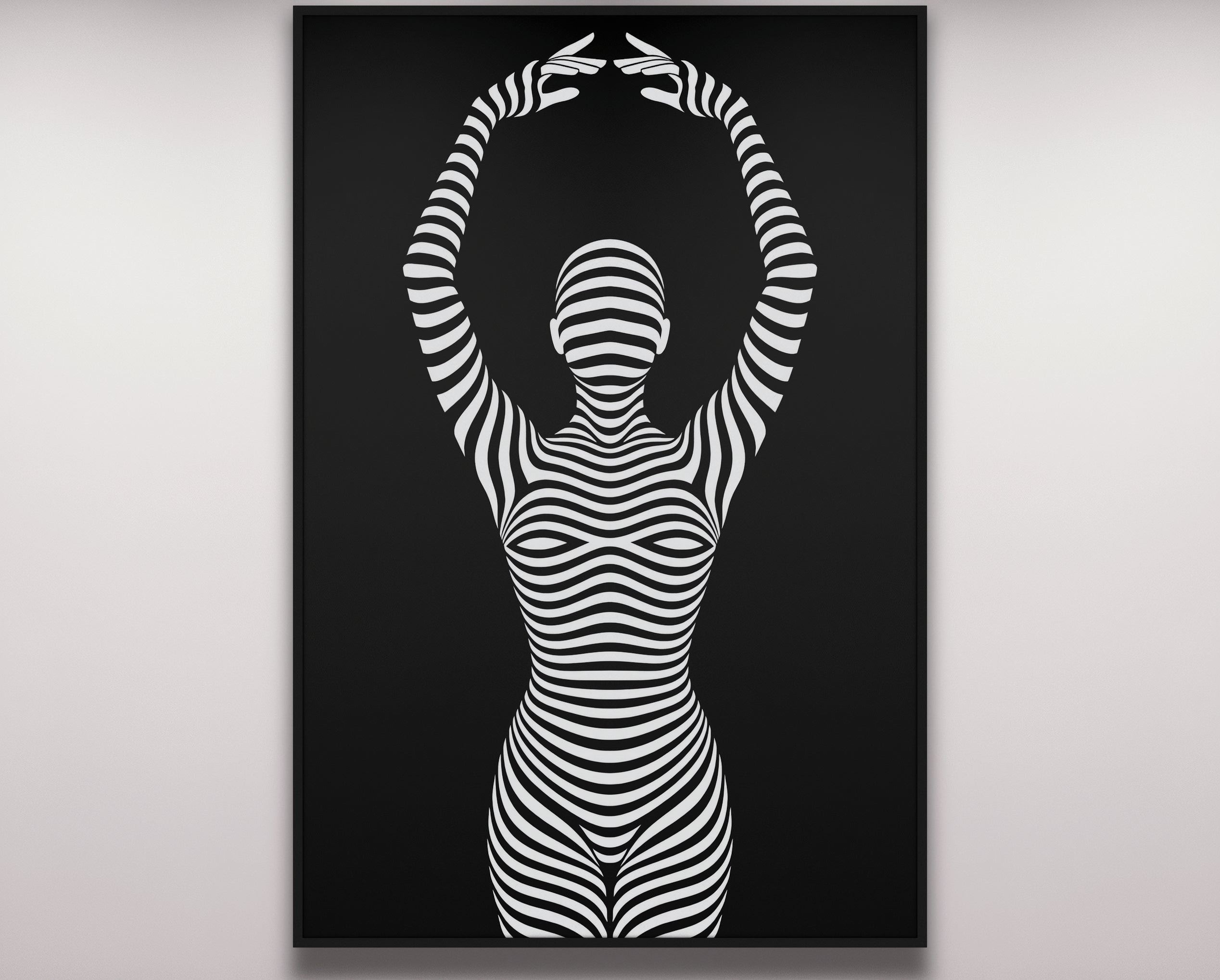 EN POINTE | Minimalist Ballet Dancer Silhouette Wall Art Print