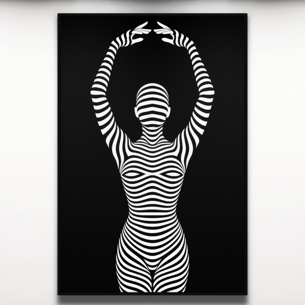 EN POINTE | Minimalist Ballet Dancer Silhouette Wall Art Print