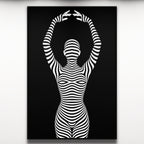 EN POINTE | Minimalist Ballet Dancer Silhouette Wall Art Print