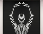 EN POINTE | B&W Minimalist Ballet Dancer | Modern Op Art | 8K - 32K Prints