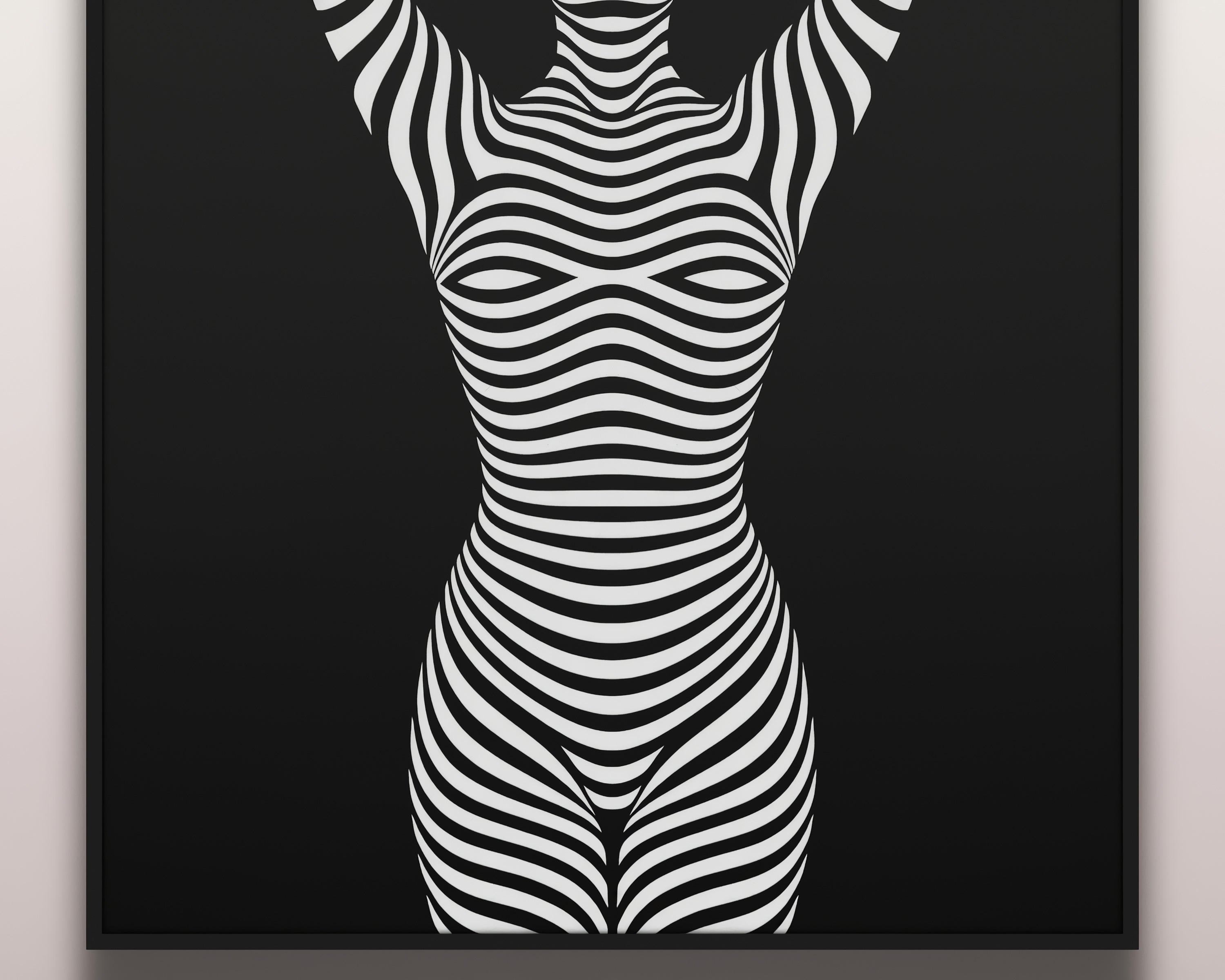EN POINTE | B&W Minimalist Ballet Dancer | Modern Op Art | 8K - 32K Prints