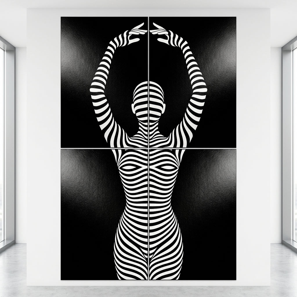 EN POINTE | Minimalist Ballet Dancer Silhouette | Luxury Multi-Print Wall Art