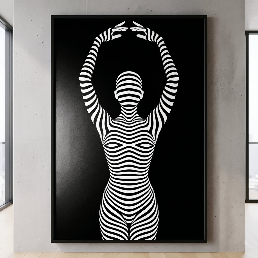 EN POINTE | Minimalist Ballet Dancer Silhouette Wall Art Print