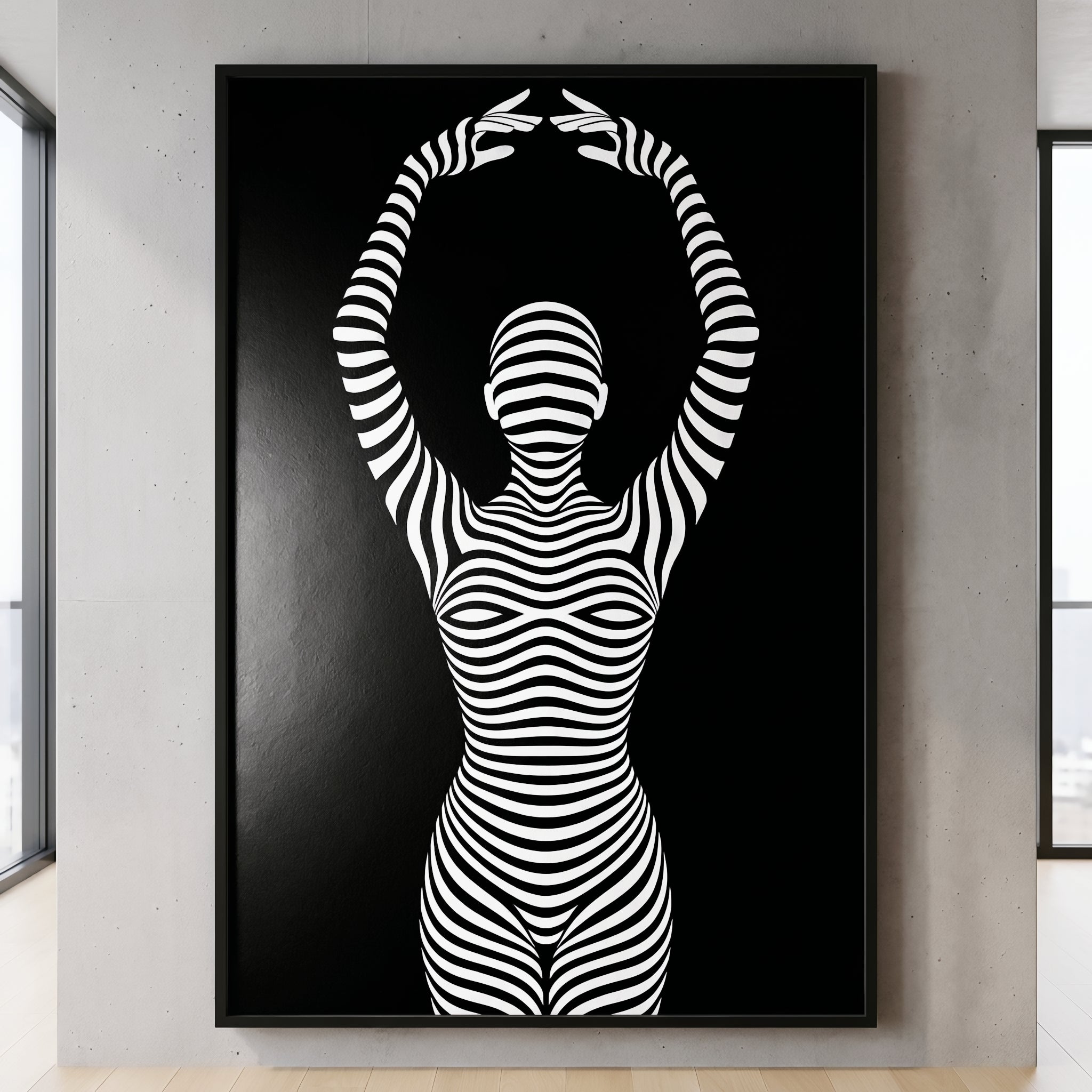 EN POINTE | Minimalist Ballet Dancer Silhouette Wall Art Print