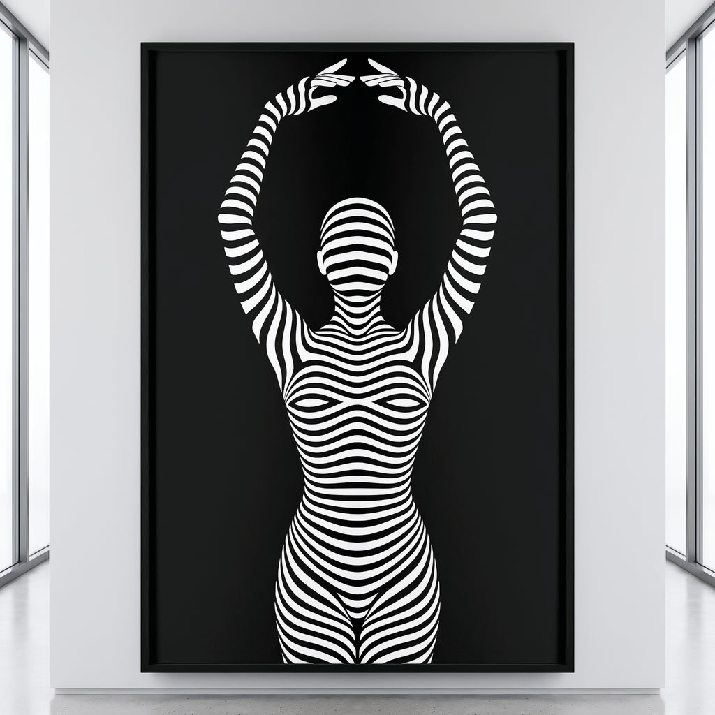 EN POINTE | Minimalist Ballet Dancer Silhouette Wall Art Print