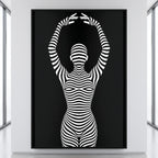 EN POINTE | Minimalist Ballet Dancer Silhouette Wall Art Print