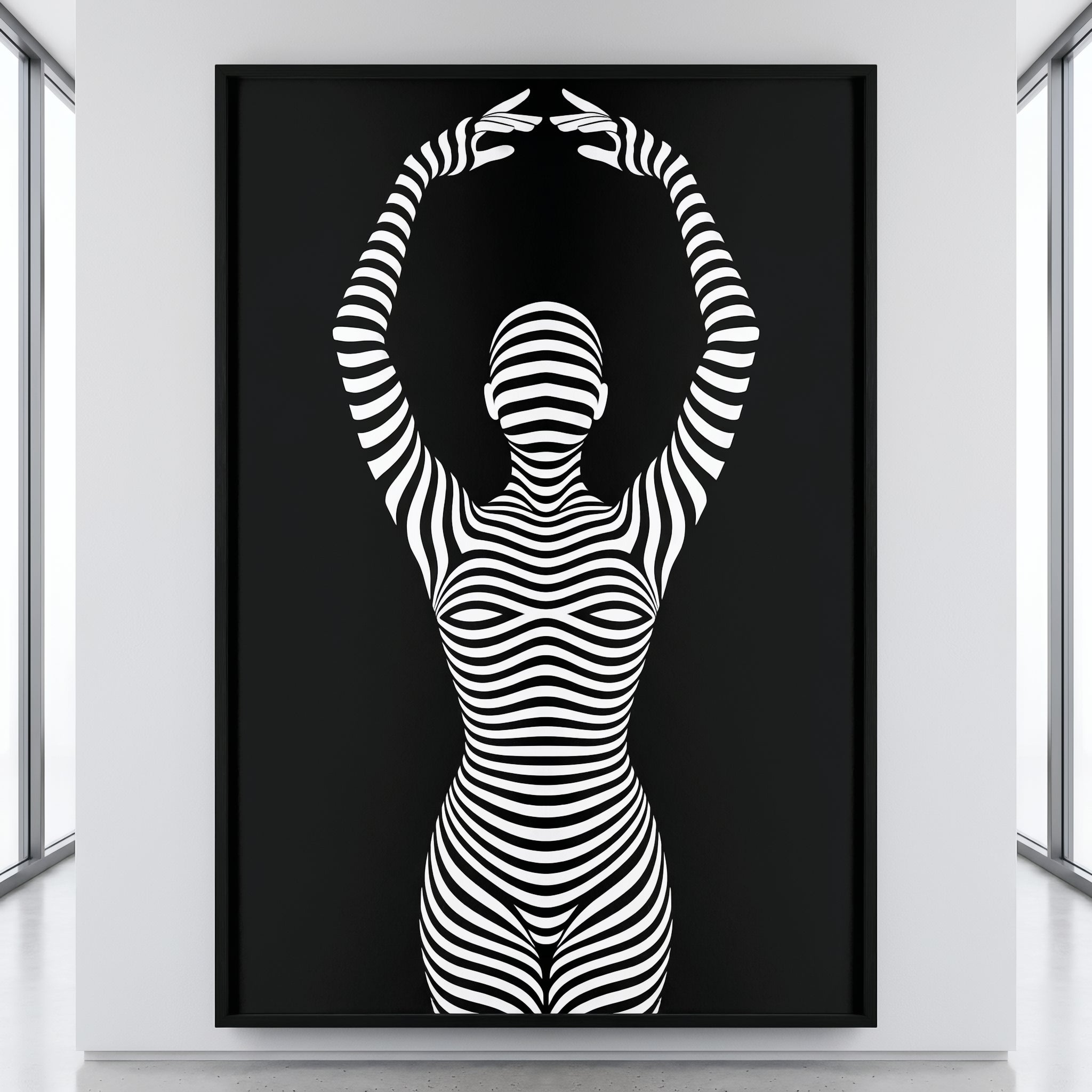 EN POINTE | Minimalist Ballet Dancer Silhouette Wall Art Print