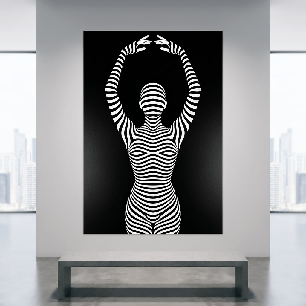 EN POINTE | Minimalist Ballet Dancer Silhouette Wall Art Print