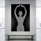 EN POINTE | Minimalist Ballet Dancer Silhouette Wall Art Print