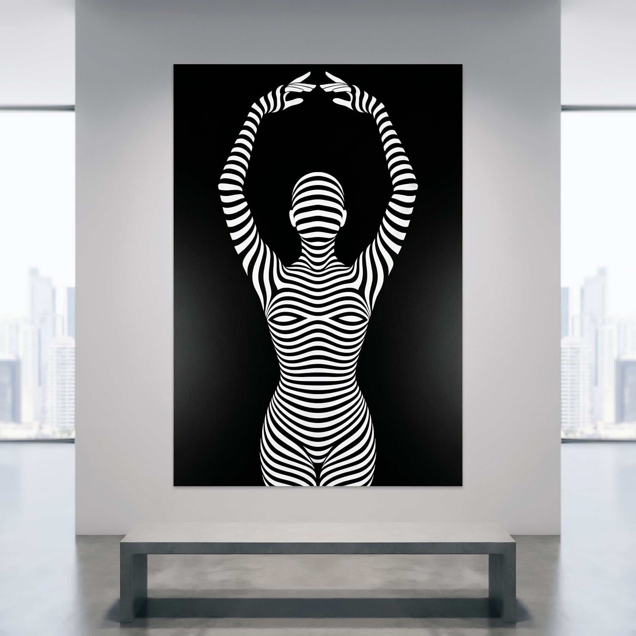 EN POINTE | Minimalist Ballet Dancer Silhouette Wall Art Print