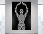 EN POINTE | Minimalist Ballet Dancer Silhouette Wall Art Print