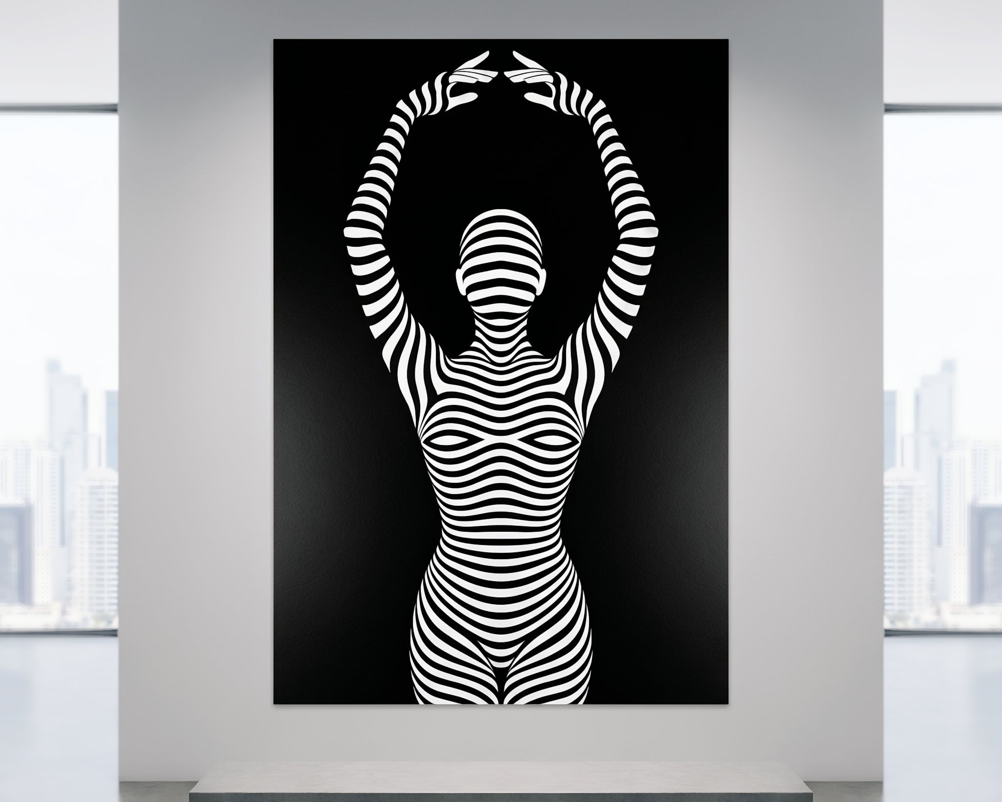 EN POINTE | Minimalist Ballet Dancer Silhouette Wall Art Print