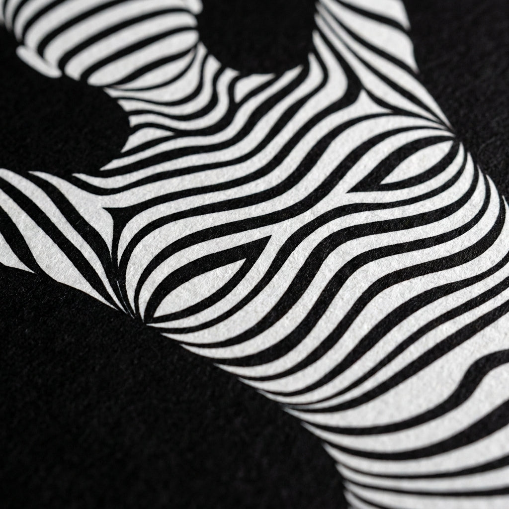 EN POINTE | B&W Minimalist Ballet Dancer | Modern Op Art | 8K - 32K Prints