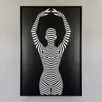 EN POINTE | Minimalist Ballet Dancer Silhouette Wall Art Print