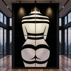 GALA | Minimalist Female Body Op Art | B&W Multi-Print Luxury Wall Art